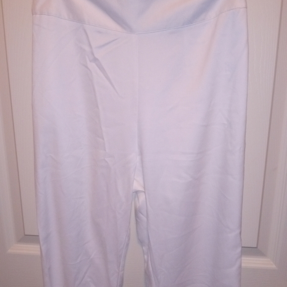 CQ by CQ White Dress Pants Bell Bottom Flare Side Cut w/Bows Size Small - Picture 3 of 7
